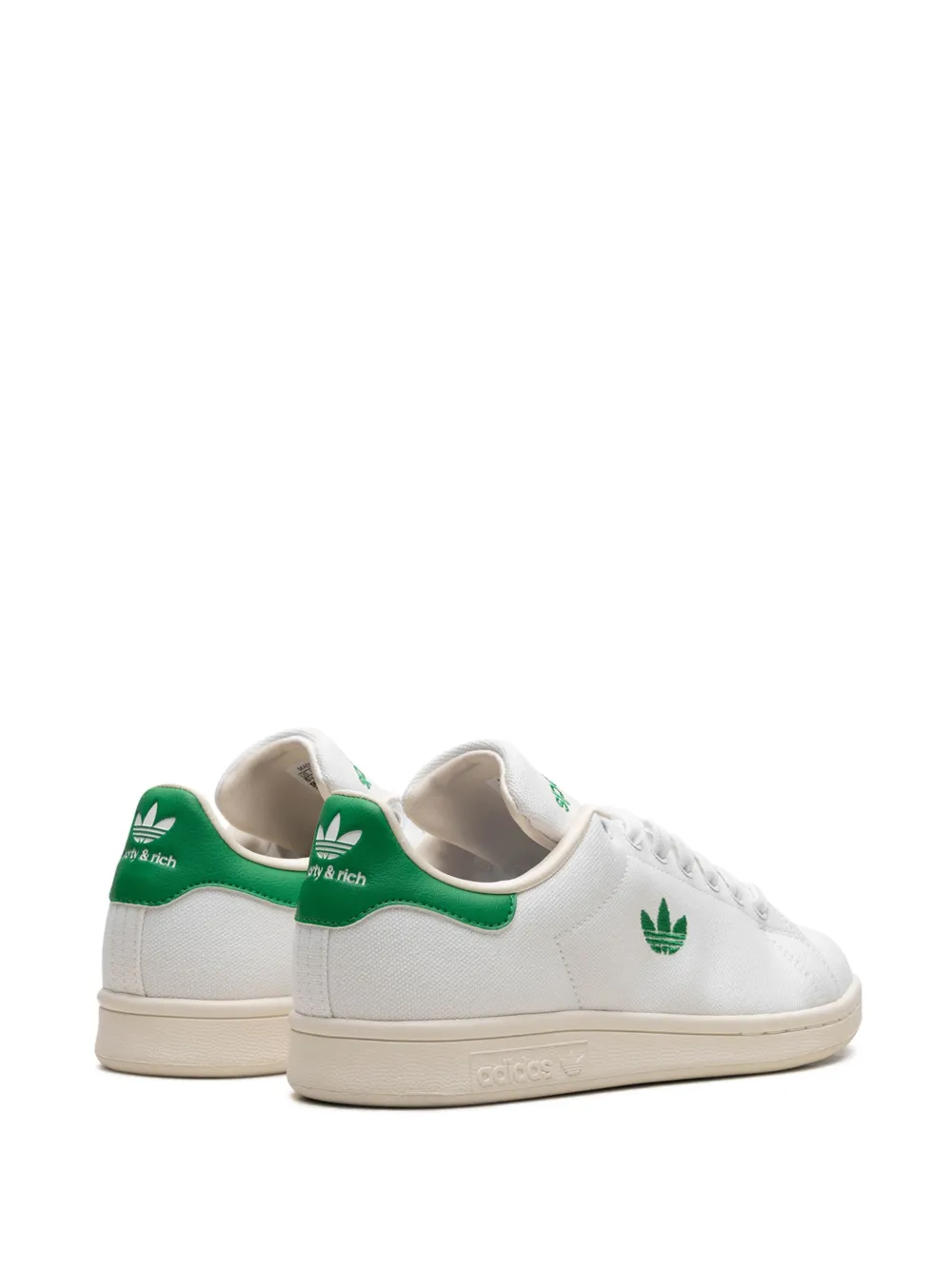 Кроссовки Stan Smith White/Green из коллаборации со Sporty & Rich adidas, белый — фото 3