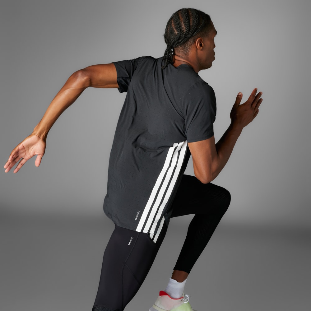 Спортивная футболка Adidas Adizero Running Tee, черный — фото 2