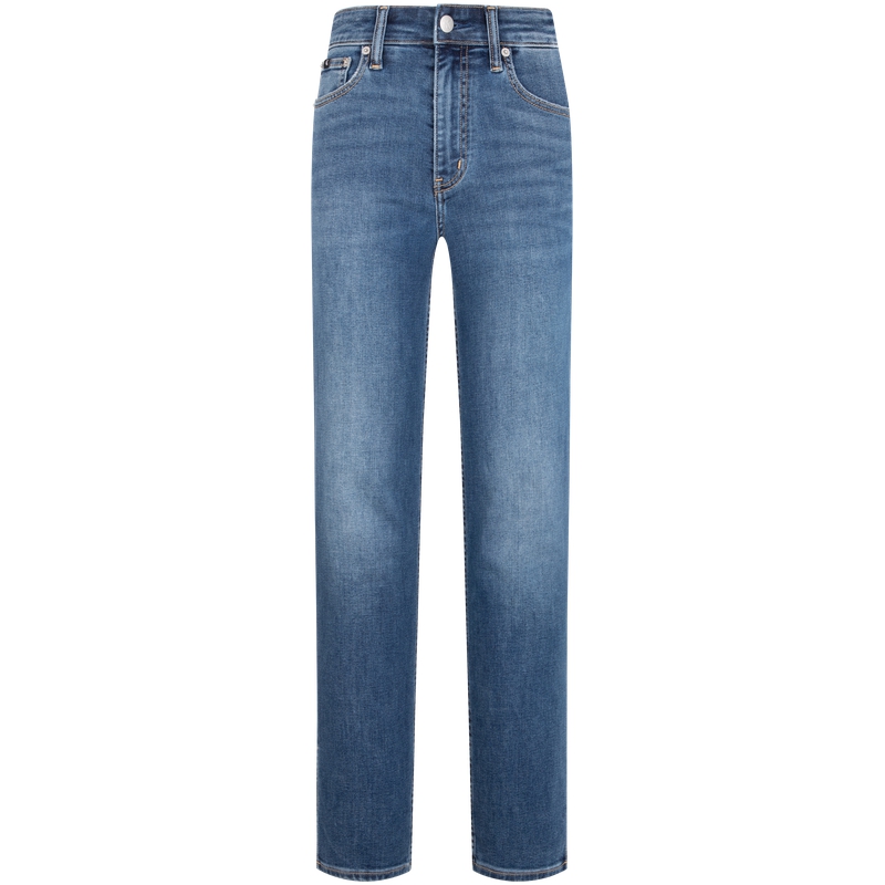 CALVIN KLEIN Jeans Женские джинсы синего цвета — фото 2