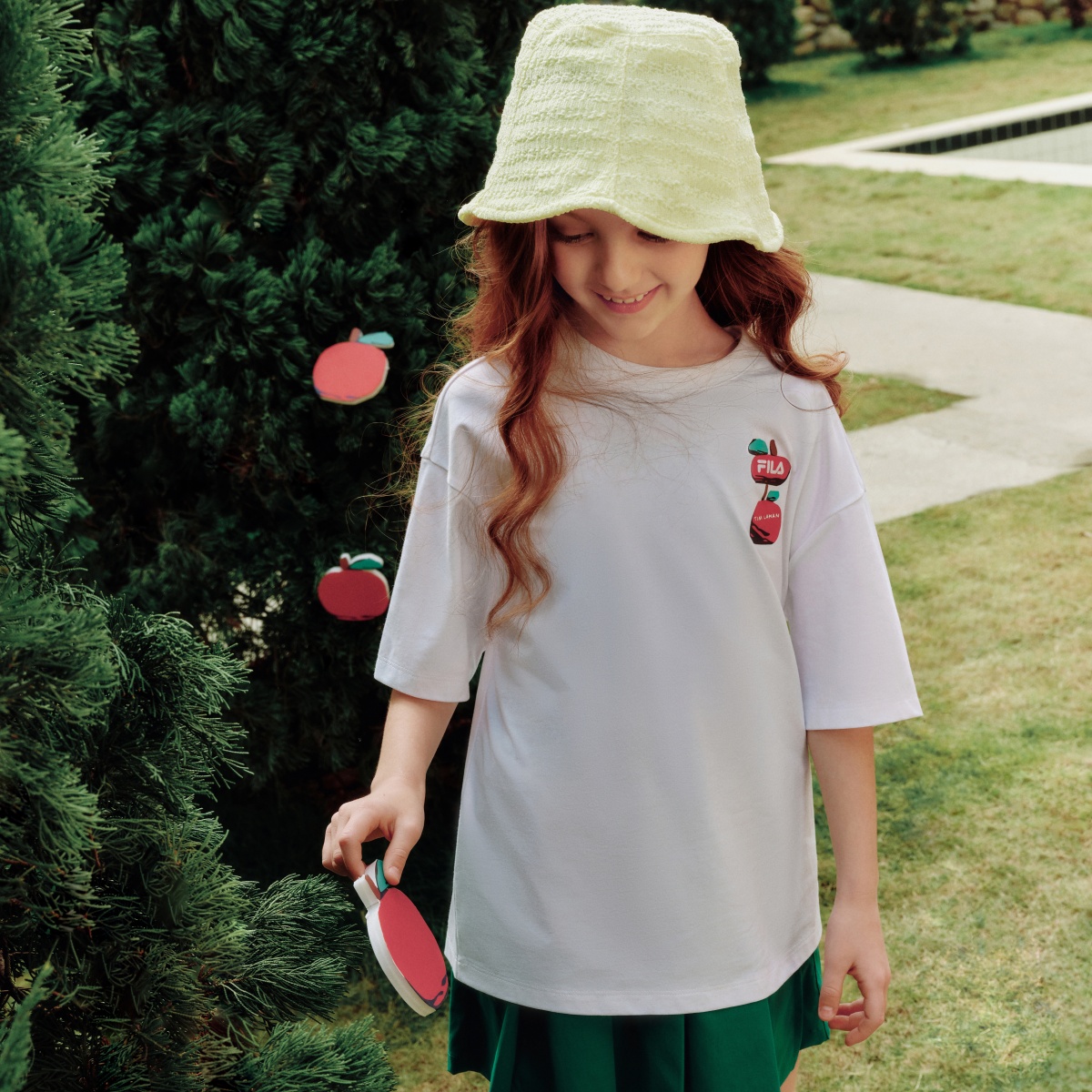 FILA KIDS Футболка Apple Tim Lahan Standard White Kids' — фото 3