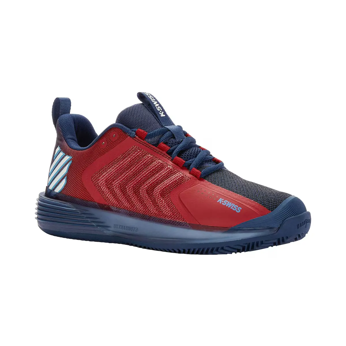 Мужские теннисные и падель-туфли K·Swiss ULTRASHOT 3 HB K-Swiss, красный/темно-синий — фото 3