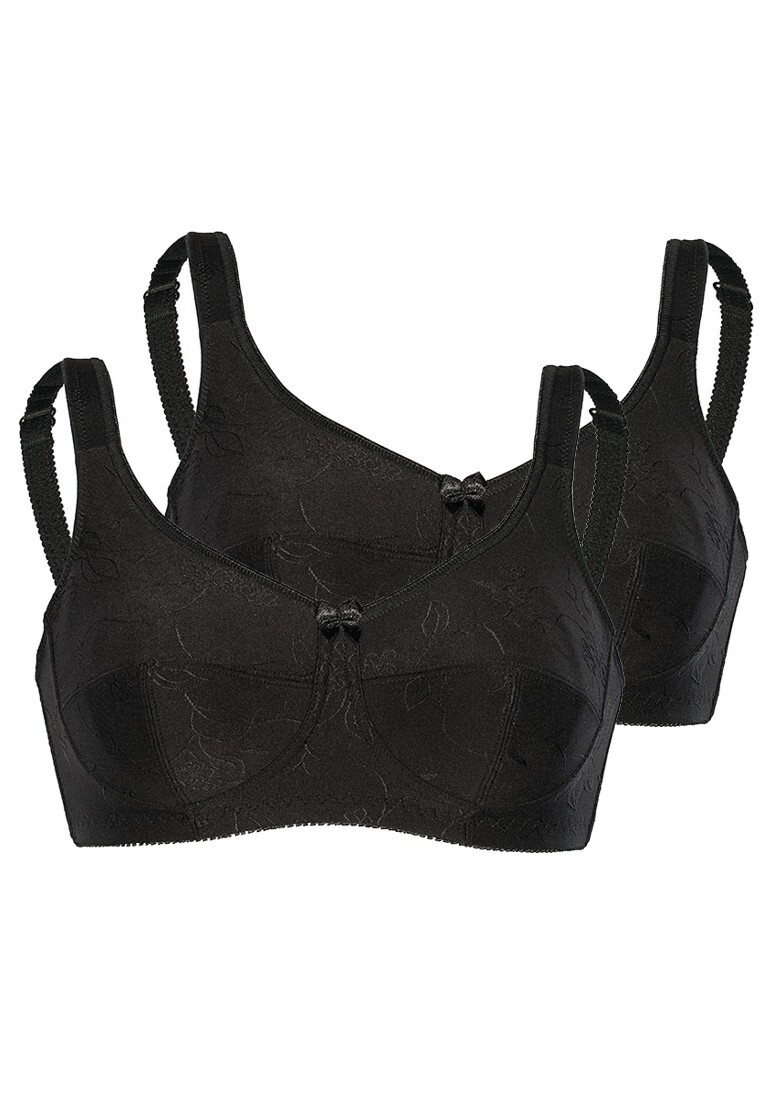 

Бюстгальтер без косточек Sassa Soft BH Jacquard 2er Pack, черный