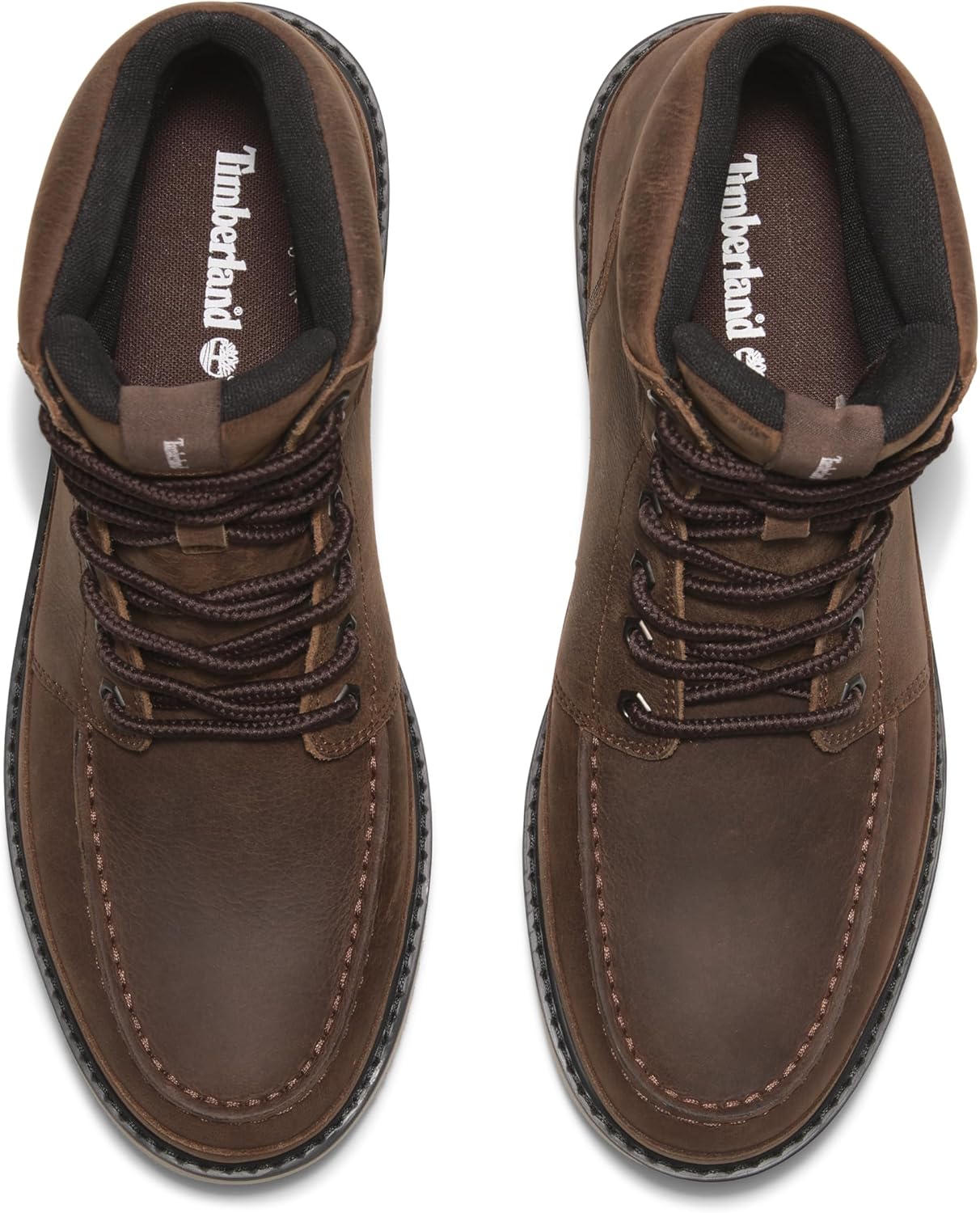 Timberland мужские ботинки Newmarket Mid на шнуровке, Dark Brown Full Grain — фото 3