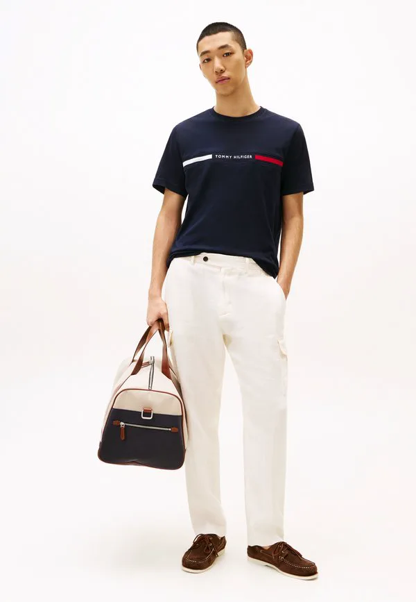 Футболка с вышитым логотипом, базовая футболка Tommy Hilfiger, Desert Sky — фото 2