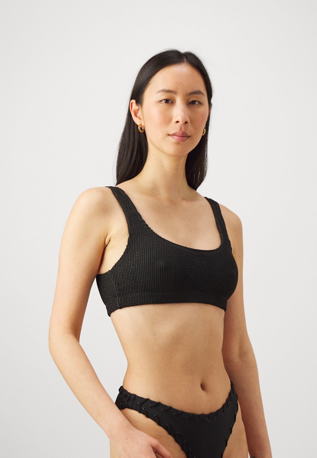 

Верх бикини ALWAYS FITS SCOOP SWIM Good American, цвет black