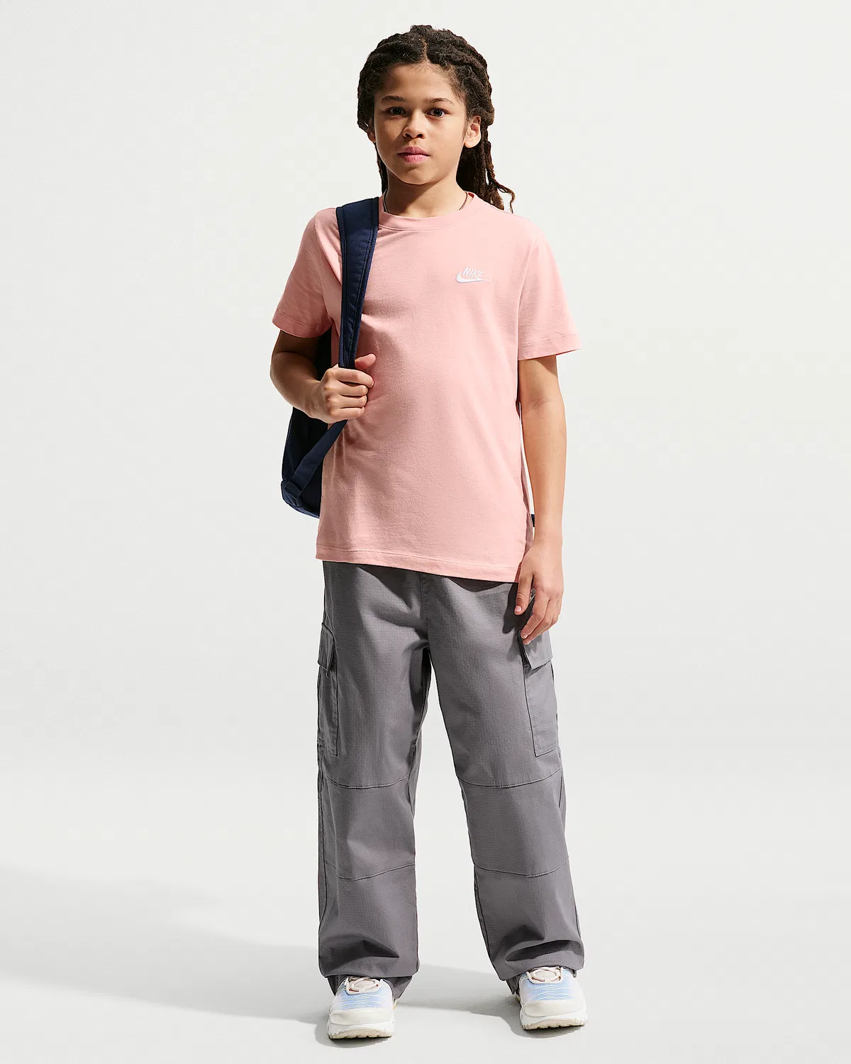 Детская футболка Nike Sportswear, Arctic Orange/White — фото 4