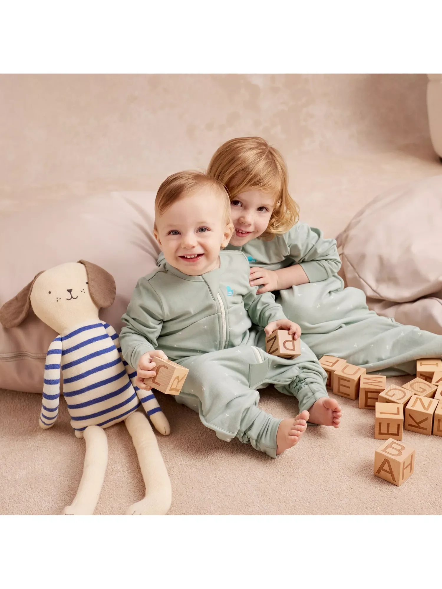 Детский спальный комбинезон All Seasons, 1,5 Tog, оливковый цвет Love to Dream — фото 4