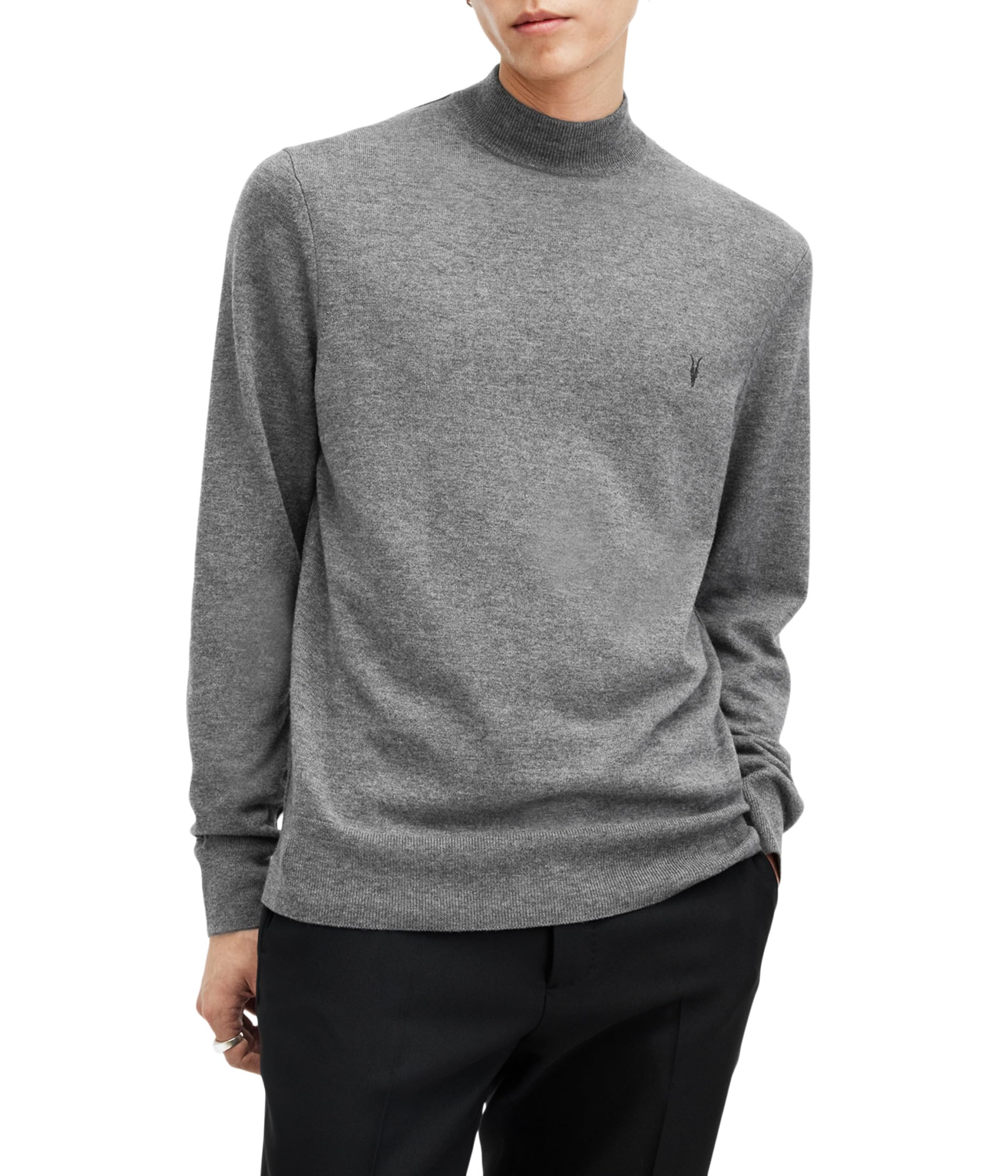 

Толстовка AllSaints Kilburn Mock Neck, Carter Grey