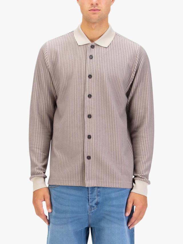 

Рубашка-поло с длинными рукавами на пуговицах LUKE 1977, Hardnut/Stone