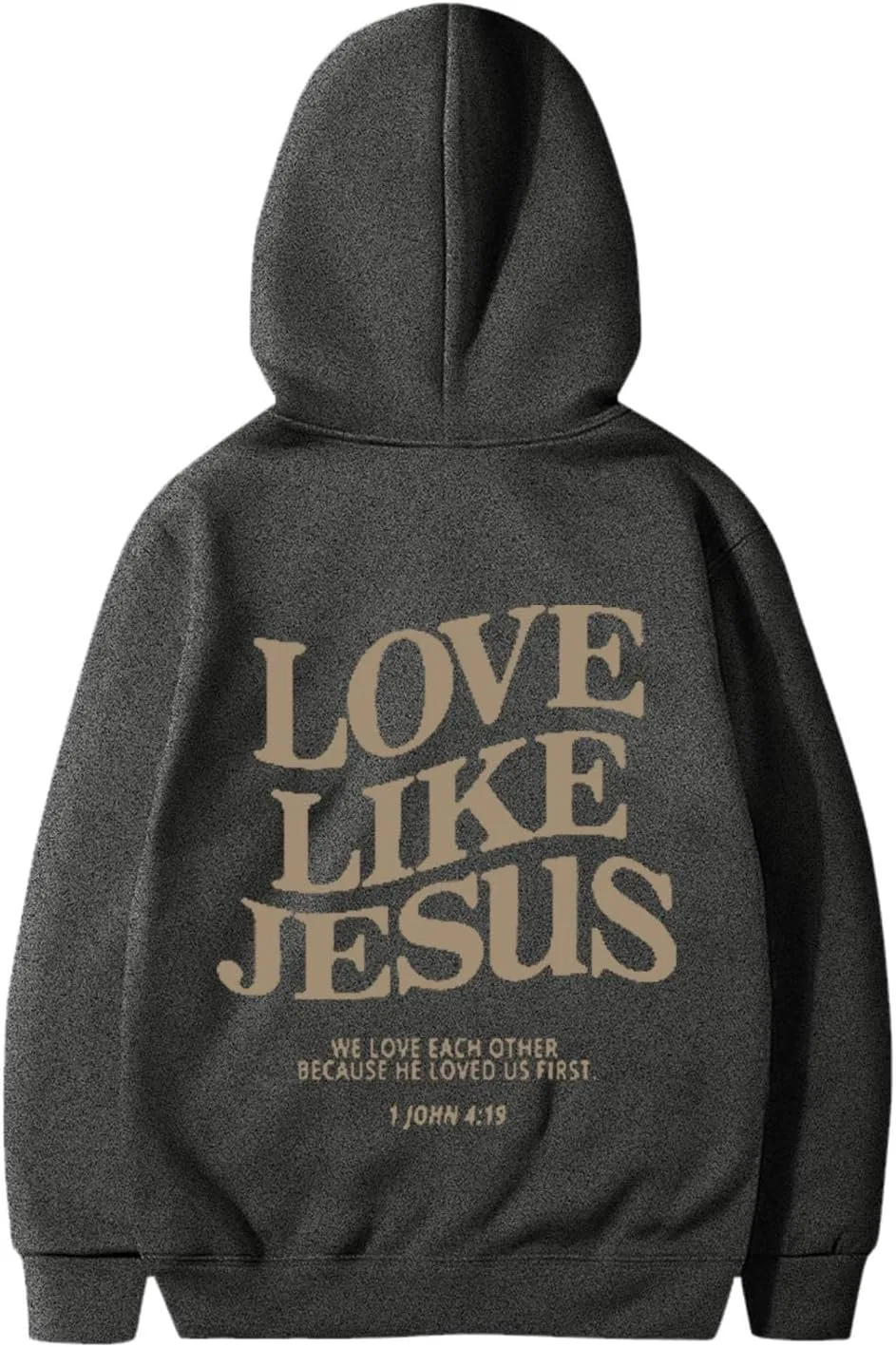 Толстовка с капюшоном Jesus для мужчин с религиозными надписями — фото 4