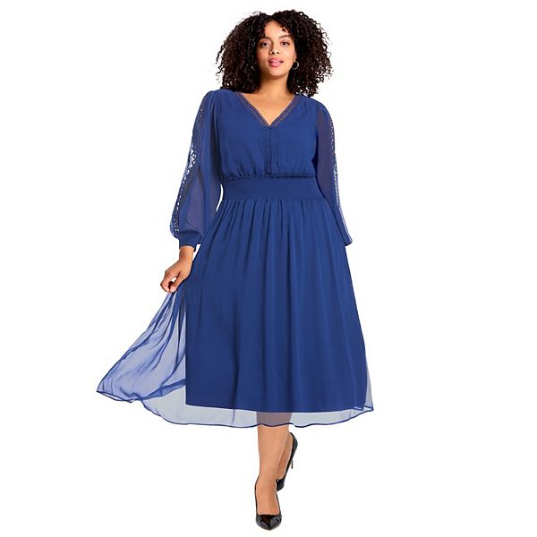 

Платье Elena plus size Avenue, Evening Blue
