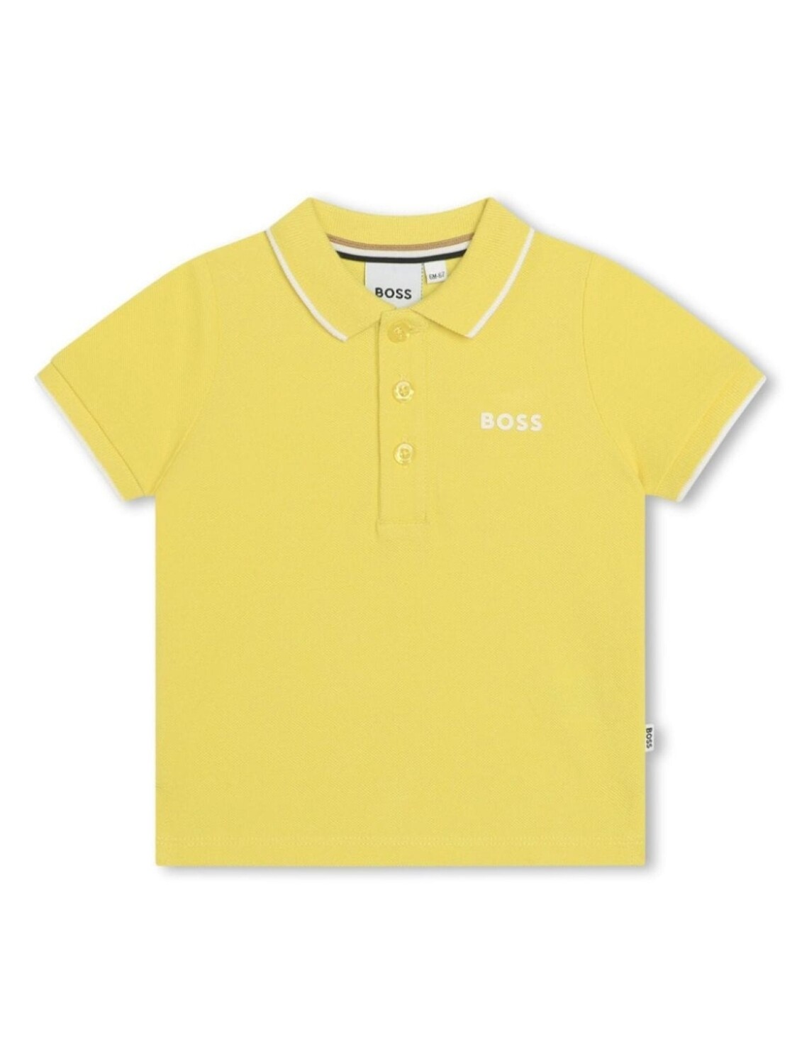 

BOSS Kidswear рубашка поло с логотипом, желтый