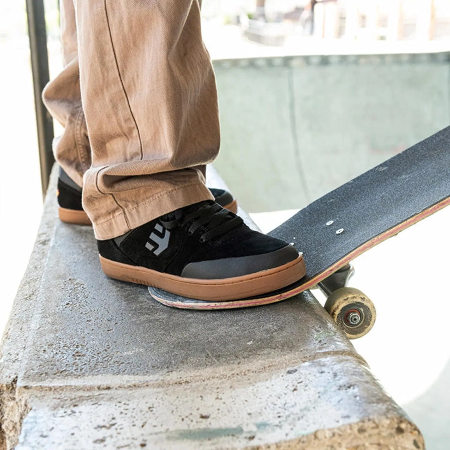 Мужские кроссовки Etnies Fader V. Fusion, Black Dark Grey Rubber — фото 2