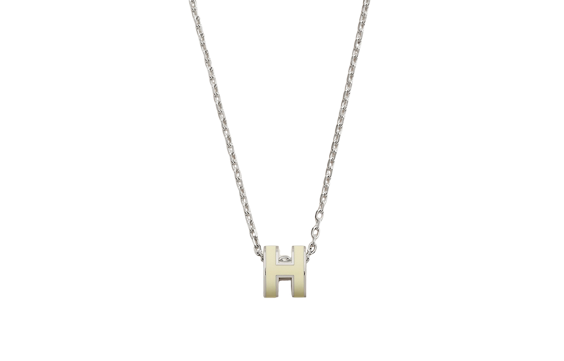 Колье Mini Pop H HERMES, светло-желтый — фото 3