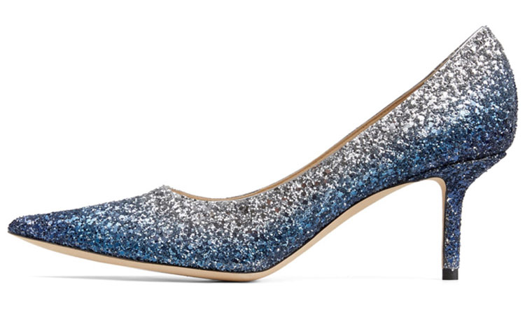 LOVE 65 Узкие Каблуки Высокие каблуки Женские Серебристо-голубые Jimmy Choo — фото 2
