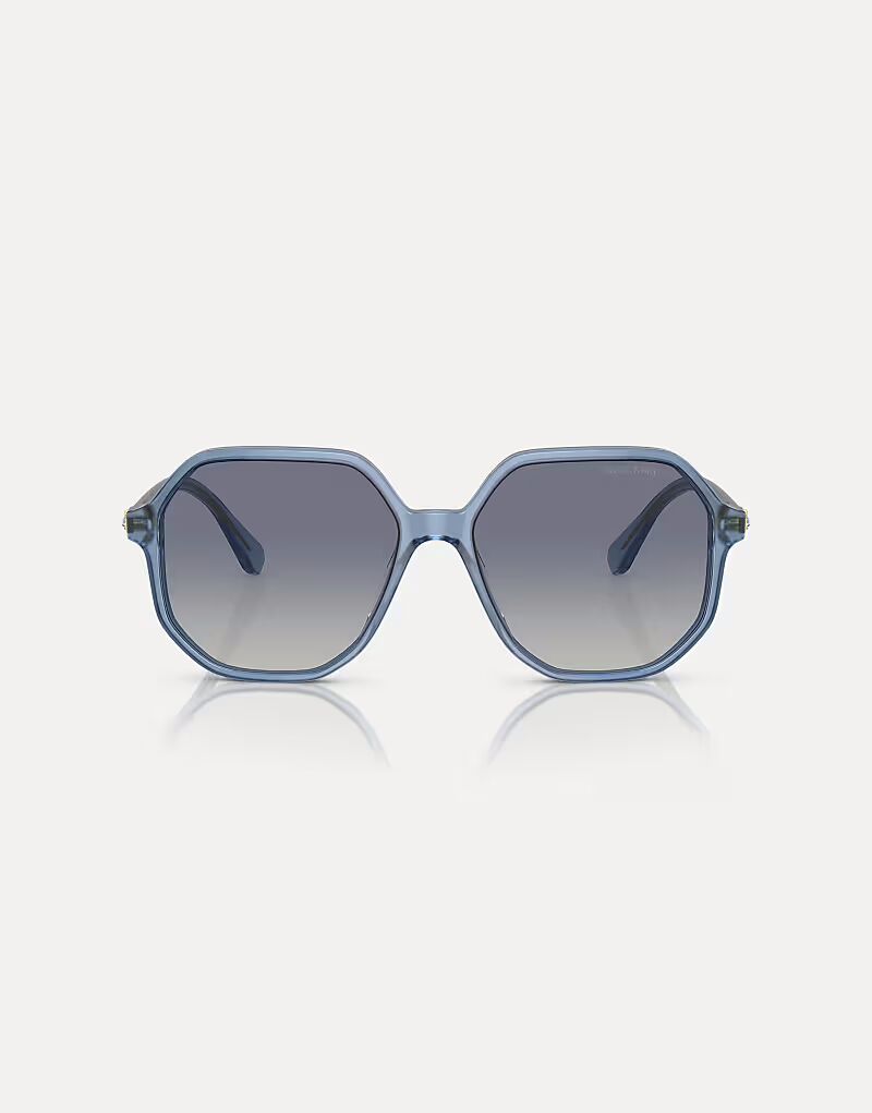 

Солнцезащитные очки Sk6003 необычной формы с синими линзами опалового синего цвета Swarovski, Голубой, Солнцезащитные очки Sk6003 необычной формы с синими линзами опалового синего цвета Swarovski