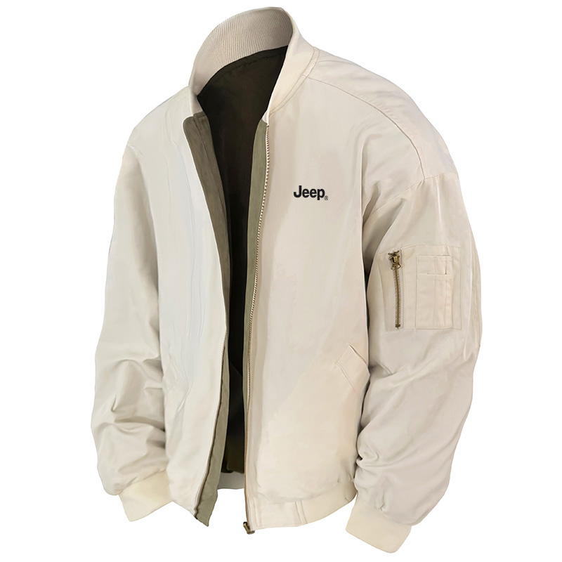 

Куртка Unisex Baseball Collar Moderate Jeep, хаки-army зеленый