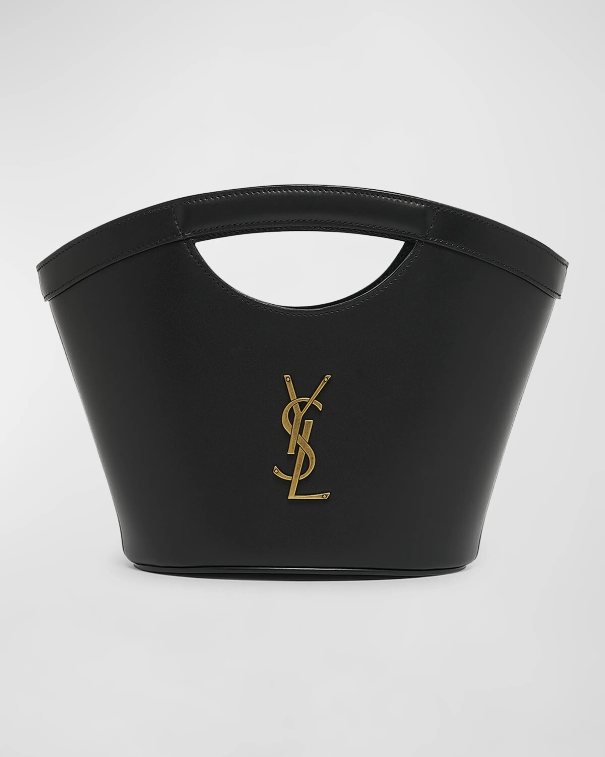 

Кожаная мини-сумка YSL с верхней ручкой Saint Laurent, цвет Black