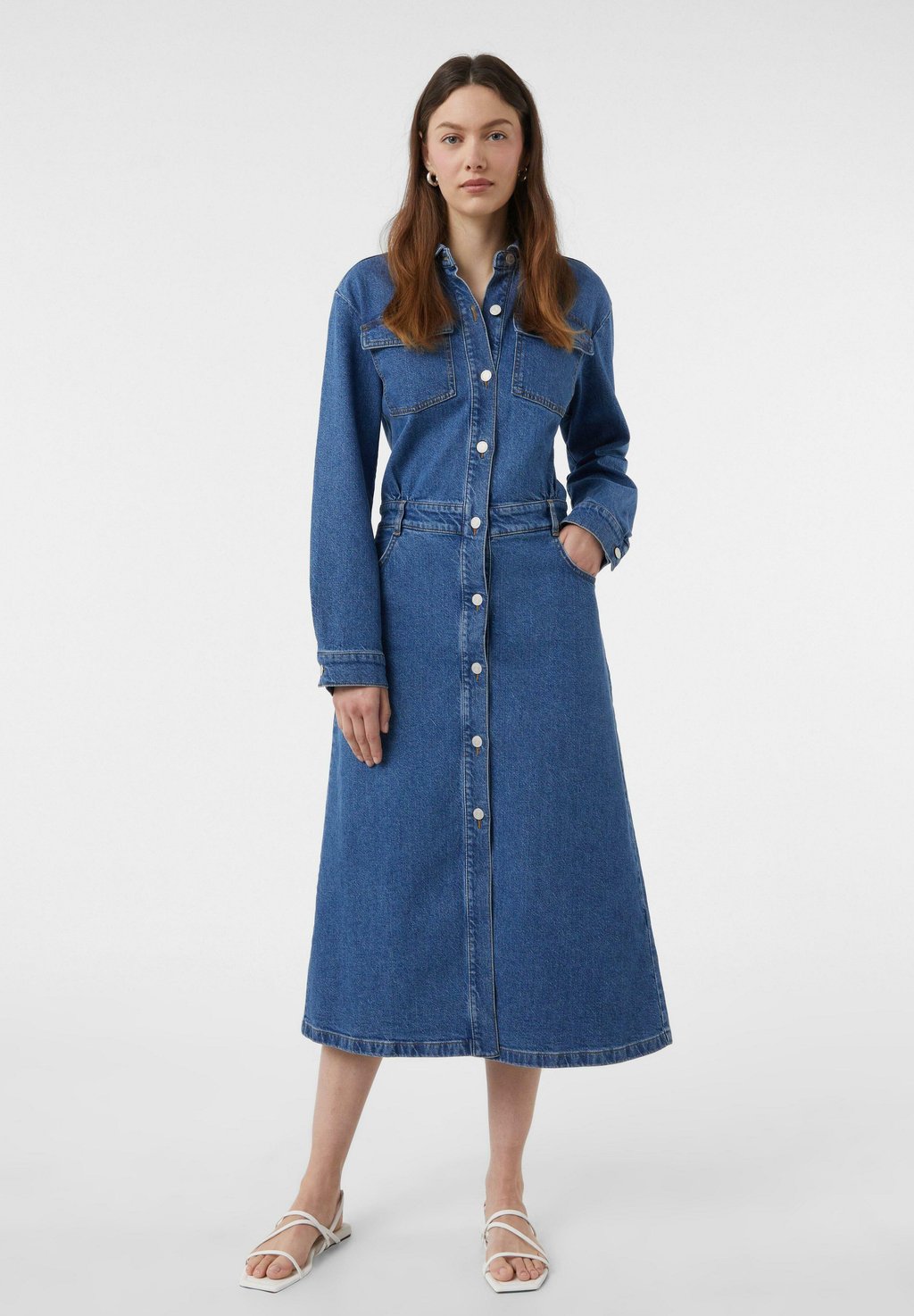 

Джинсовое платье comma casual identity, цвет Blau