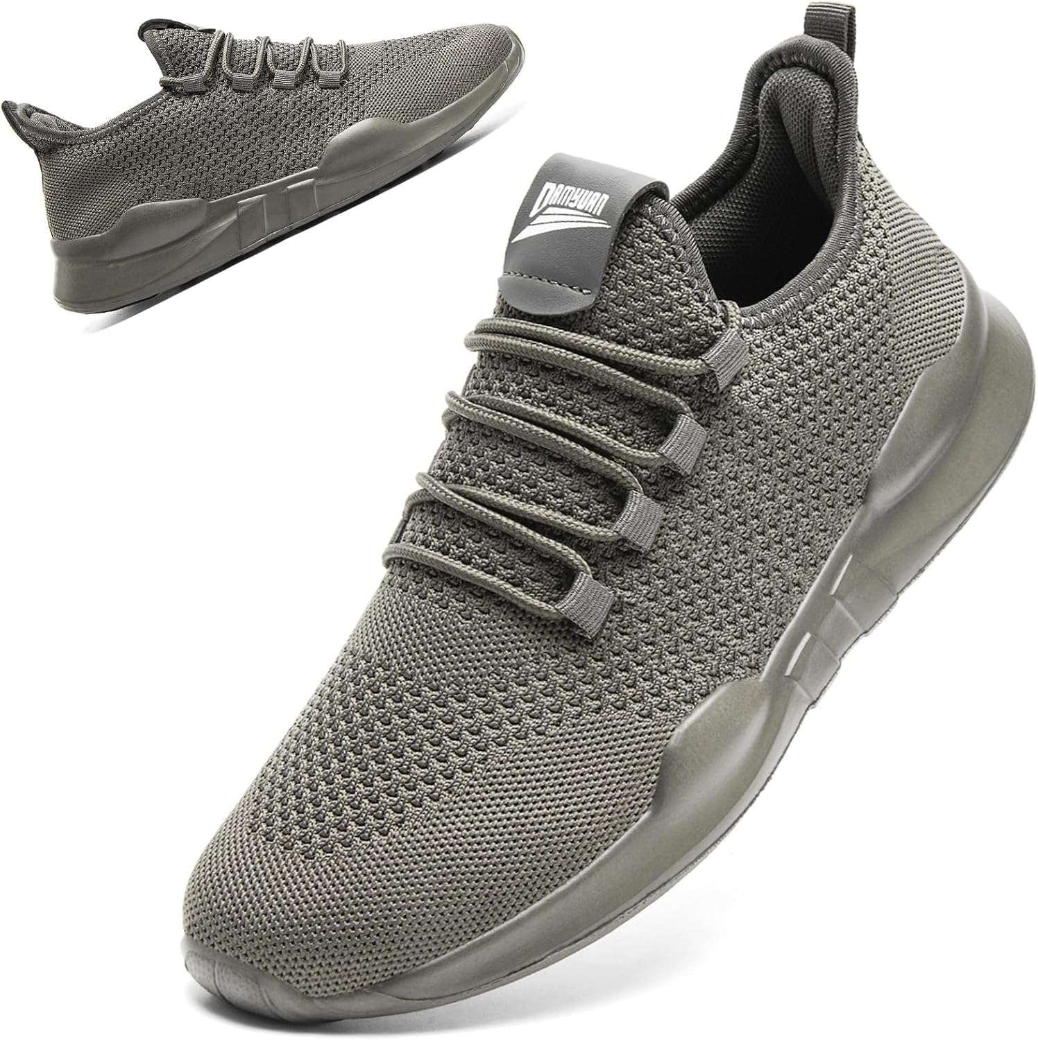 

Кроссовки QIJGS для мужчин, для тенниса, спортивные тренировочные кеды, легкая спортивная обувь для модного фитнеса и повседневной носки, темно-серый