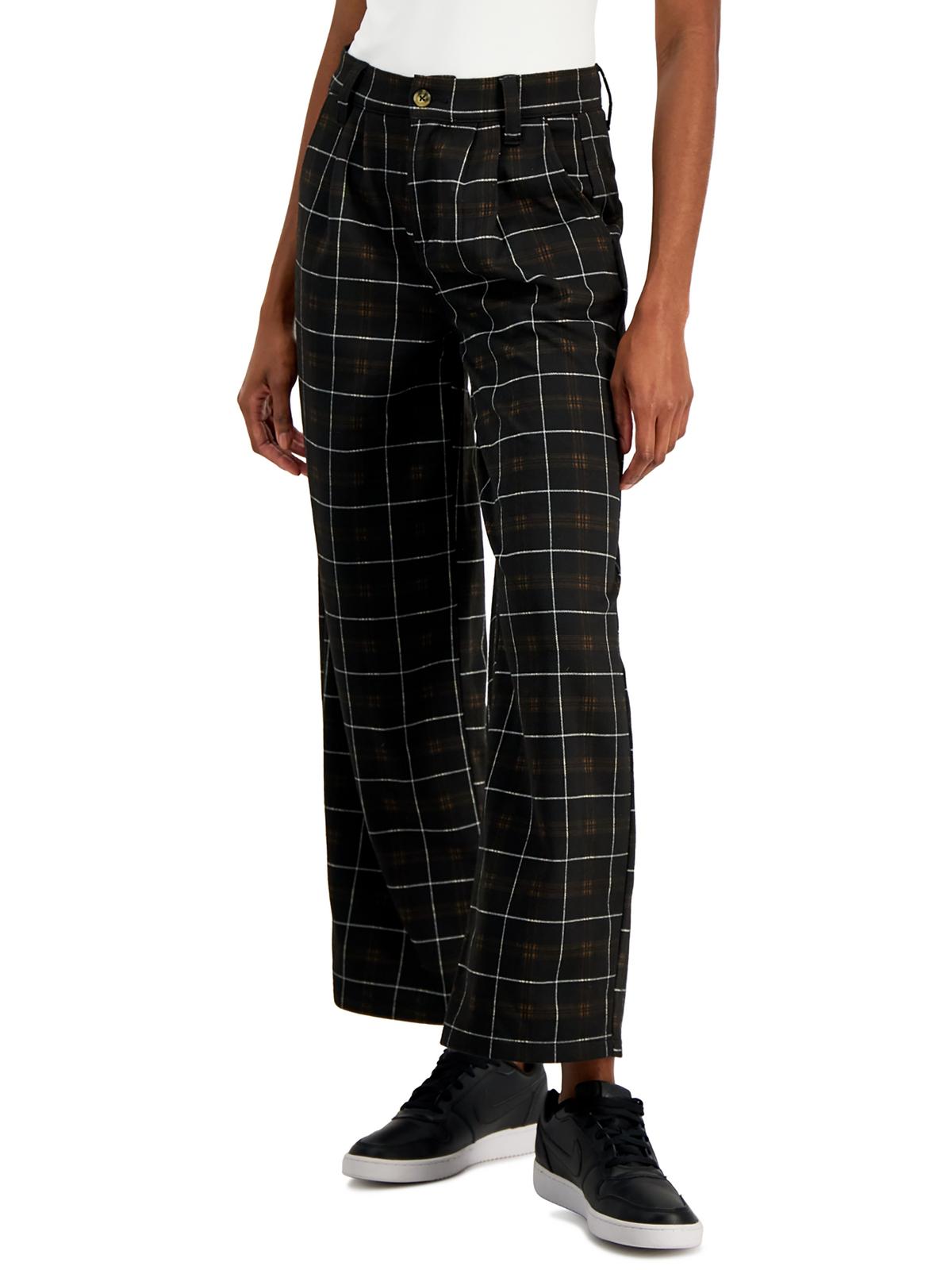 

Женские брюки Juniors с завышенной талией и складками Vanilla Star, цвет fidi plaid
