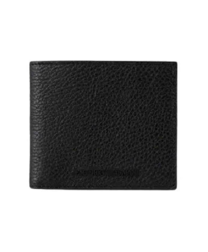 

Классический кожаный кошелек. Emporio Armani, черный