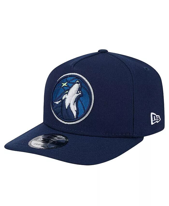 

Мужская темно-синяя бейсболка Snapback с логотипом Minnesota Timberwolves А-образной рамкой 9FIFTY New Era, синий