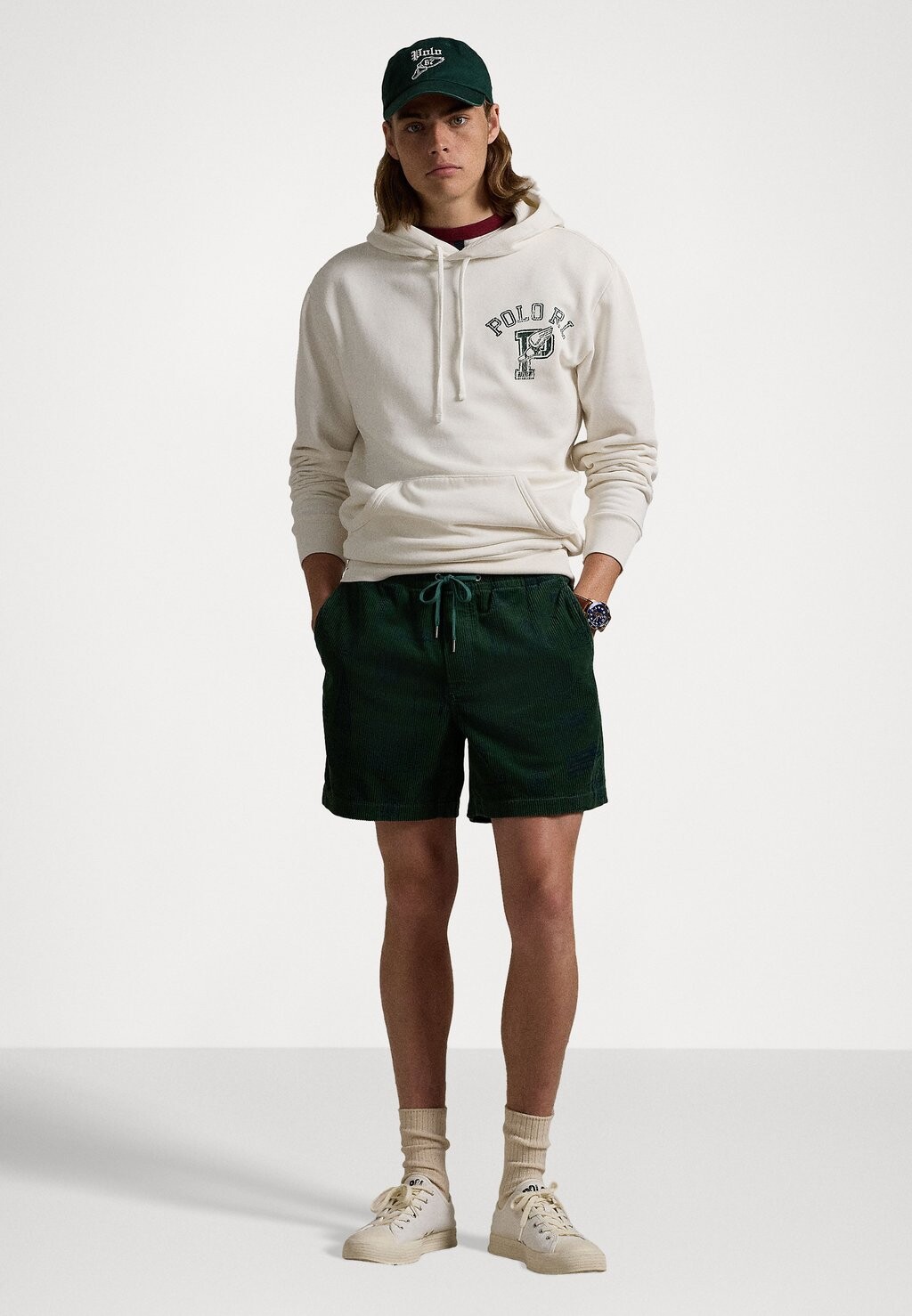 

Толстовка с капюшоном P WING FLEECE HOODIE Ralph Lauren, кремовый