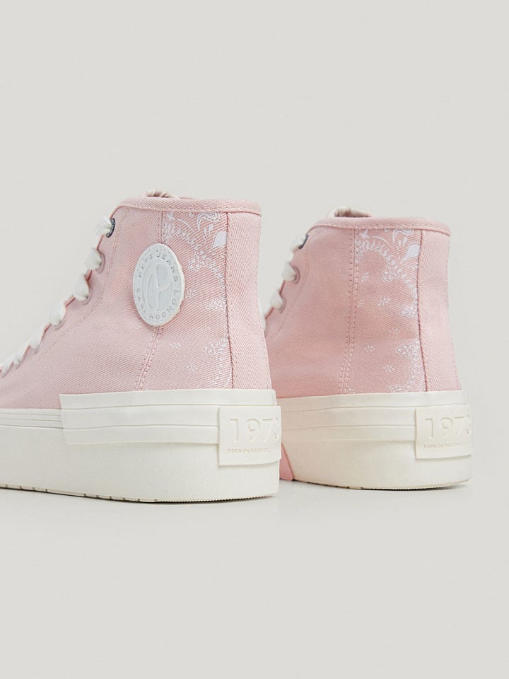 Высокие кроссовки Pepe Jeans FOOTWEAR, розовый — фото 4