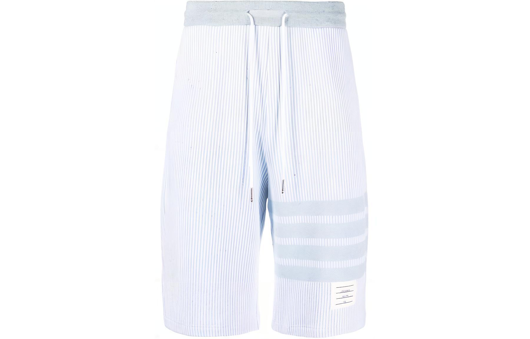 

Шорты с 4 полосками и шнурком THOM BROWNE, синий