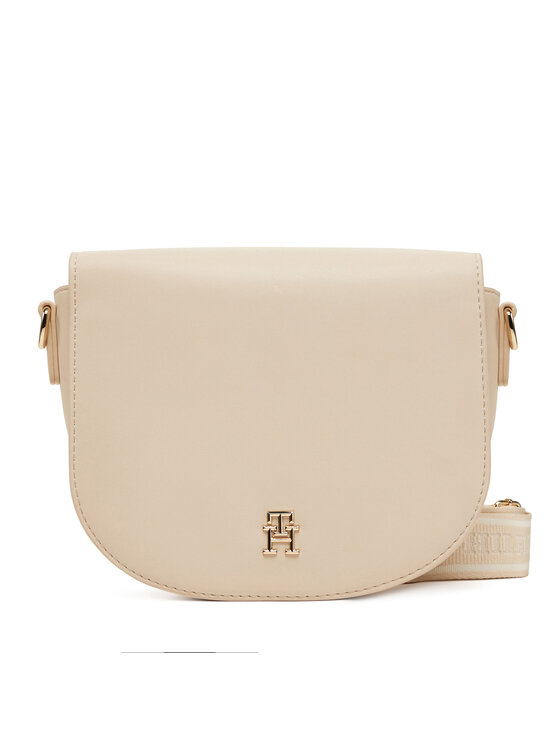 

Сумочка Th Logotape Saddle Bag AW0AW17184 Tommy Hilfiger, экрю