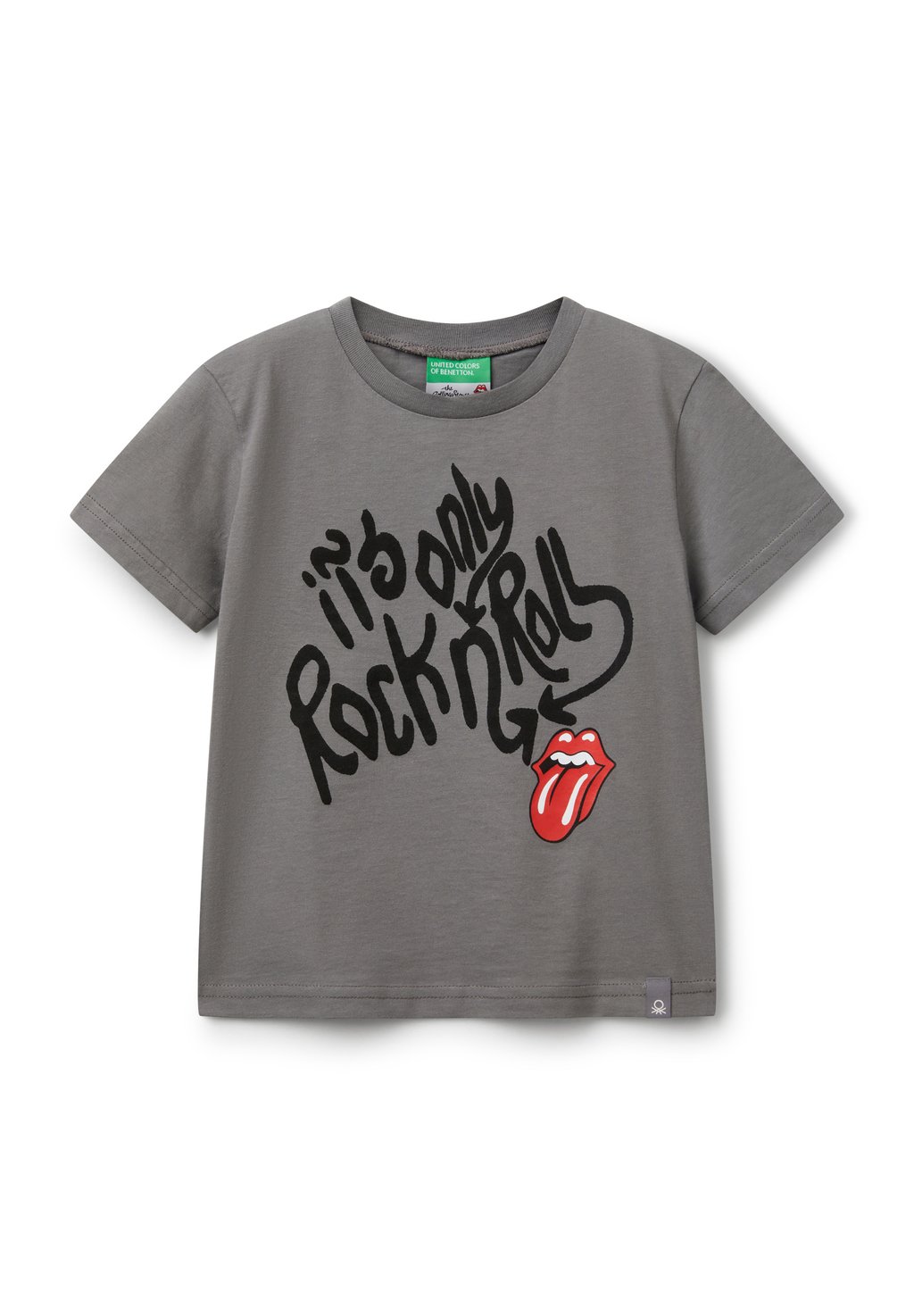 

Футболка с принтом United Colors of Benetton, серый