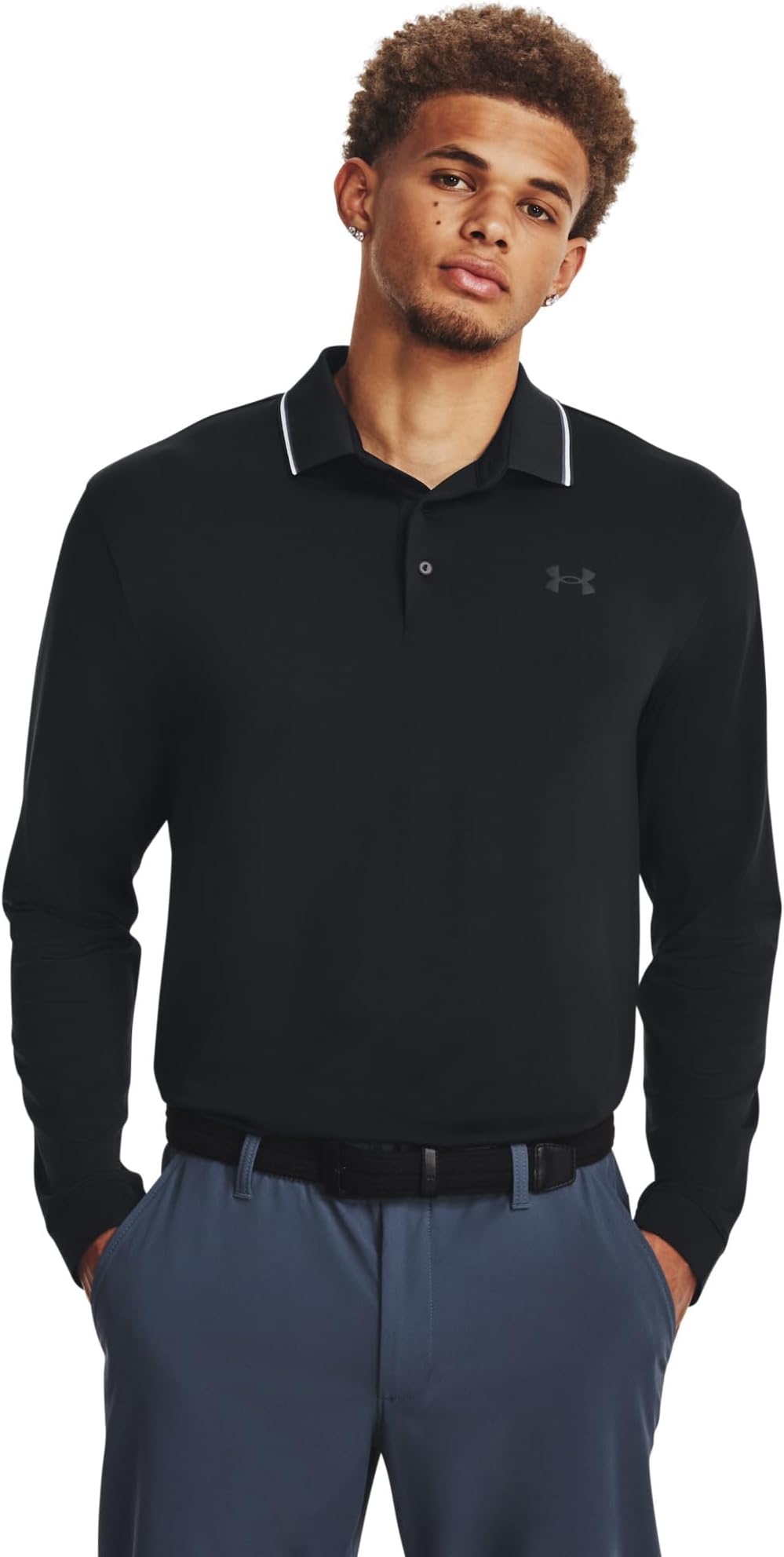 

Рубашка-поло Playoff Polo 3.0 Long Sleeve Under Armour Golf, цвет Black/Black