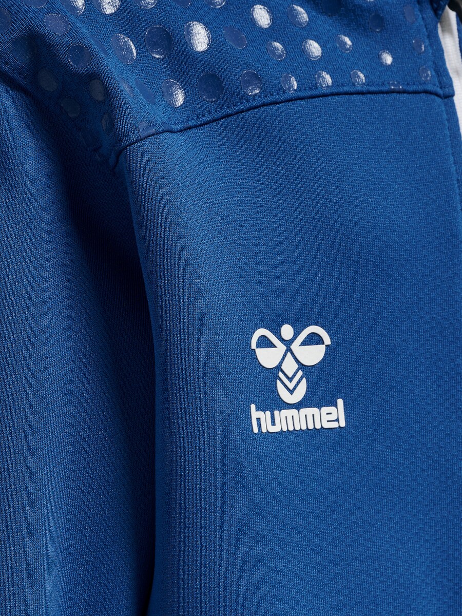 Спортивная толстовка с капюшоном на молнии Hummel, королевский синий — фото 4