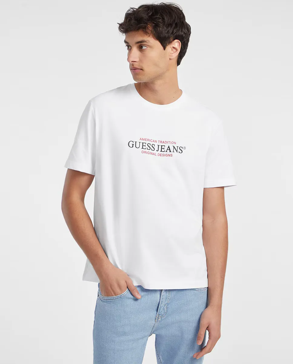 

Футболка с коротким рукавом Guess Jeans, белый