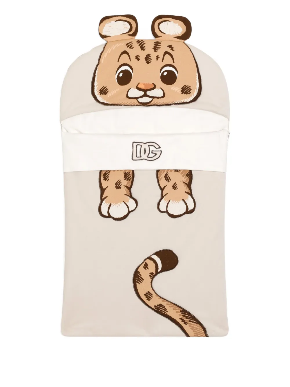 Конверт с принтом Dolce & Gabbana Kids, бежевый