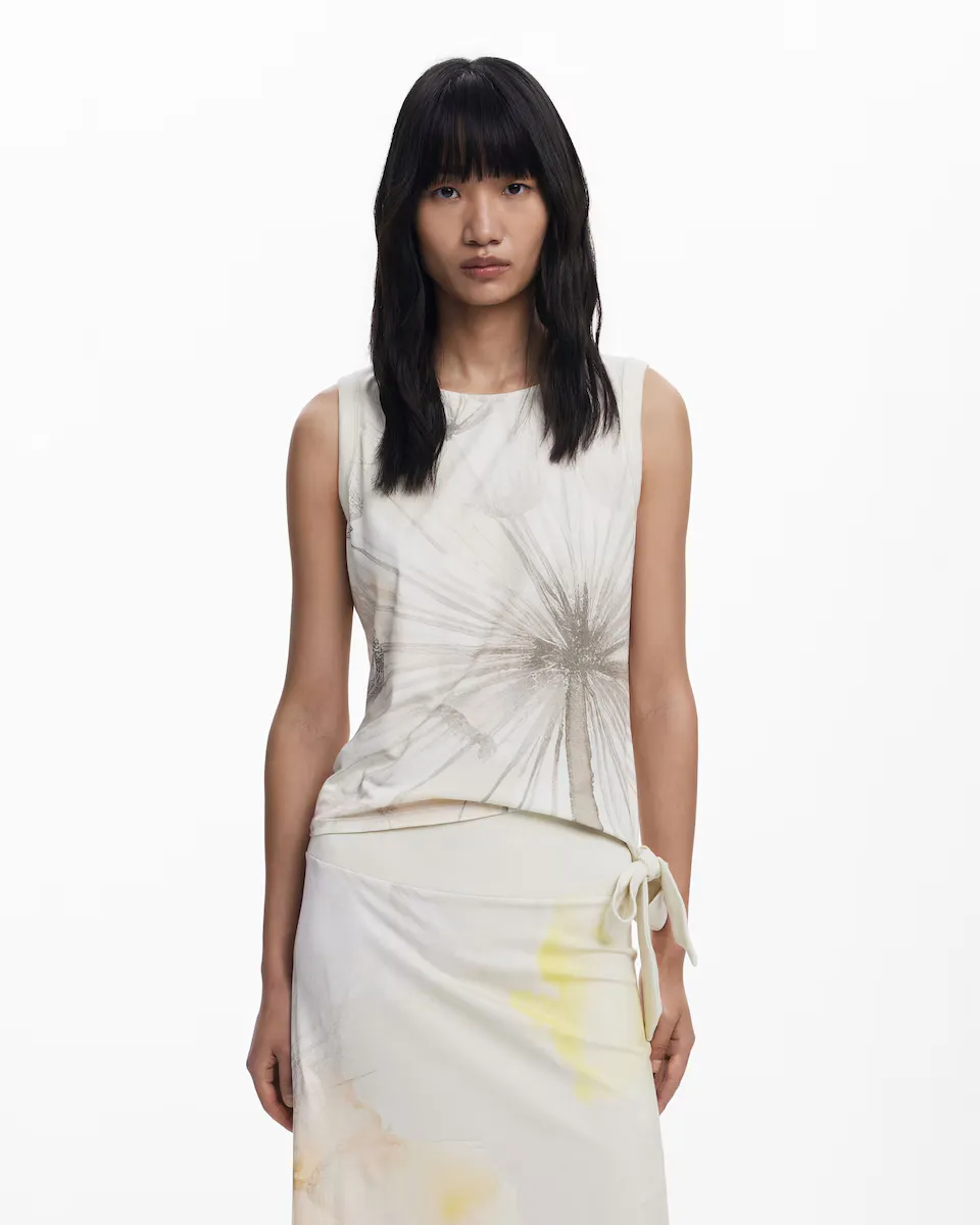 

Женская футболка с бантом Dandelion Desigual, белый