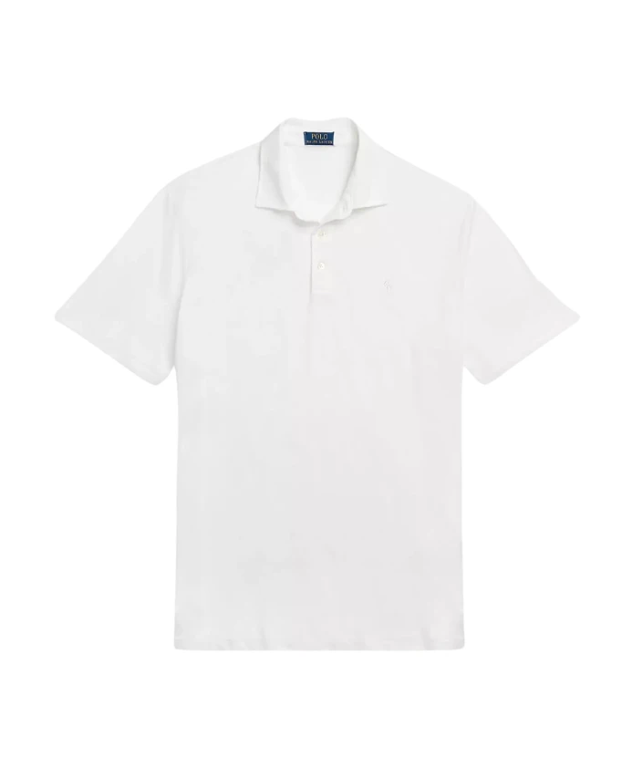 

Хлопковая рубашка поло, классический крой. Ralph Lauren, белый
