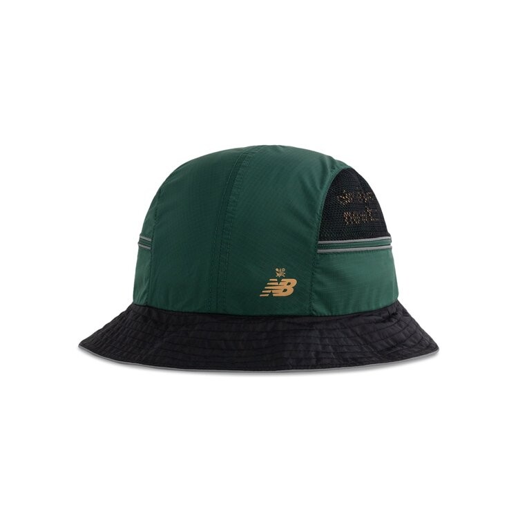 

Панама Aimé Leon Dore x New Balance Bucket Hat, цвет Dark Green