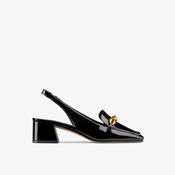 

Кожаные лоферы на каблуке Diamond Tilda 45 Jimmy Choo, черный
