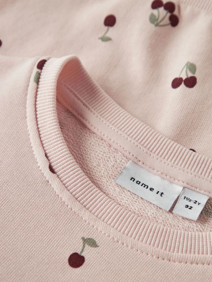 Name it Толстовка NMFVALBA LS SWEAT UNB кристально-розового цвета — фото 4