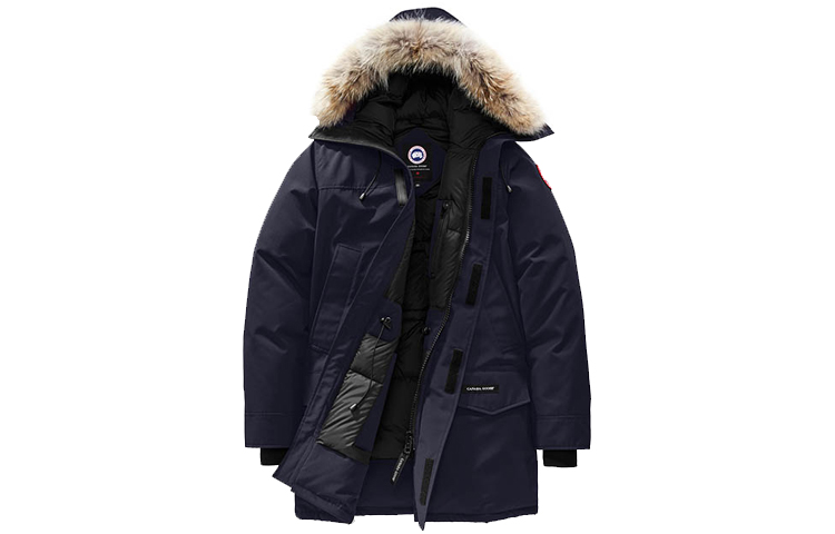 Canada Goose Зимняя мужская куртка пуховик морской синий, Marine Blue — фото 3