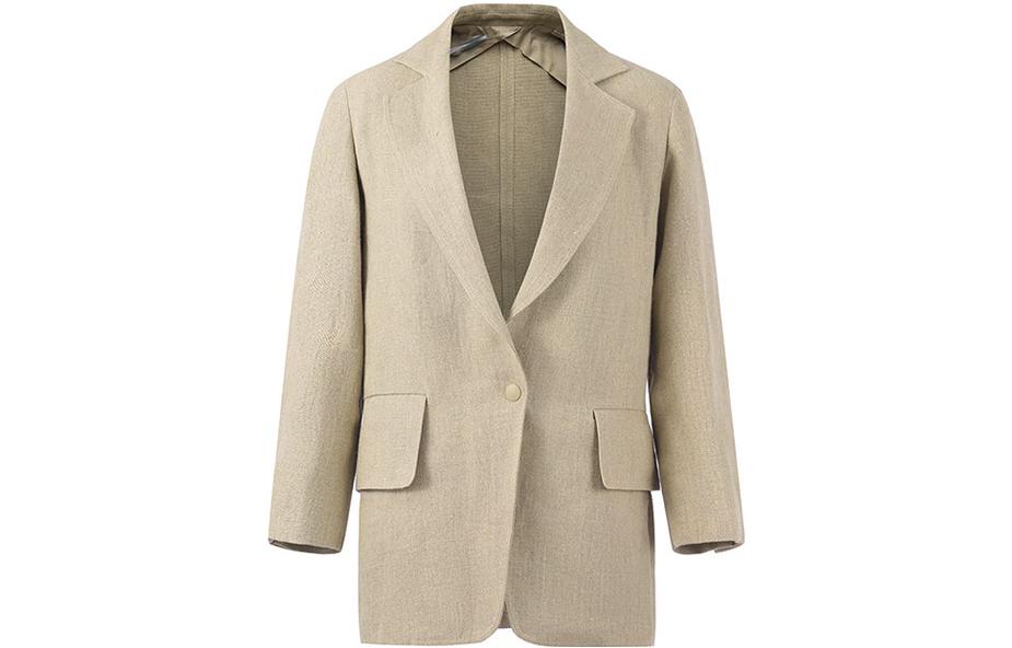 

MaxMara Женский льняной костюм песочного цвета, Linen Sand