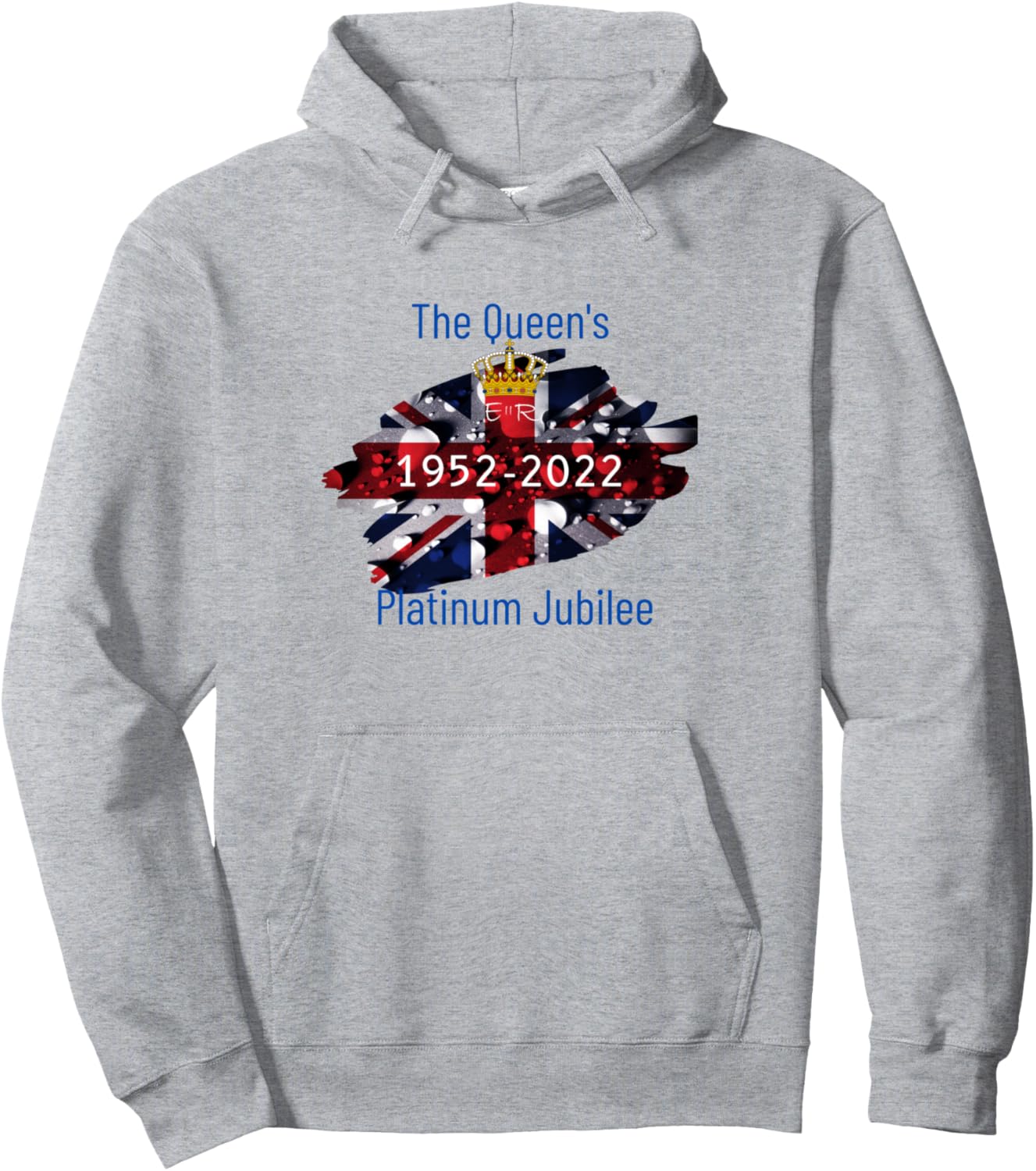 

Худи для костюмированной вечеринки в честь платинового юбилея королевы с флагом Великобритании, серое The Queen'S Platinum Jubilee 2022 Cheffsspecials, Серый, Худи для костюмированной вечеринки в честь платинового юбилея королевы с флагом Великобритании, 