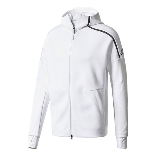 

Куртка Men's adidas Logo Knit White Hooded Jacket, белый