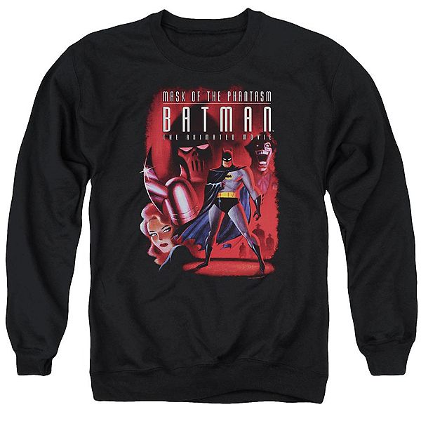 

Взрослая толстовка с круглым вырезом и обложкой фильма "Бэтмен: Фантом" Licensed Character