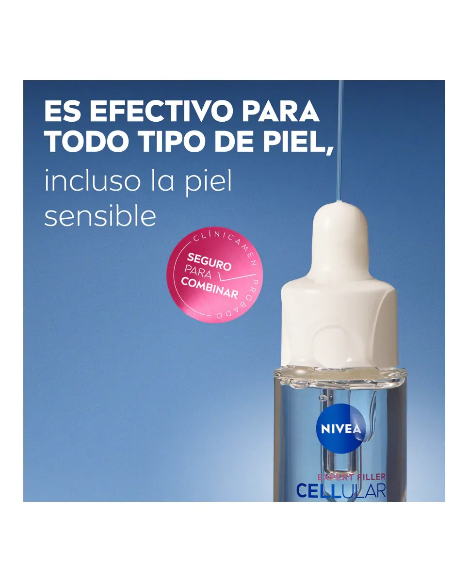 Флюид Nivea — Cellular Expert Filler UV Ежедневный SPF50+, 30 мл — фото 3