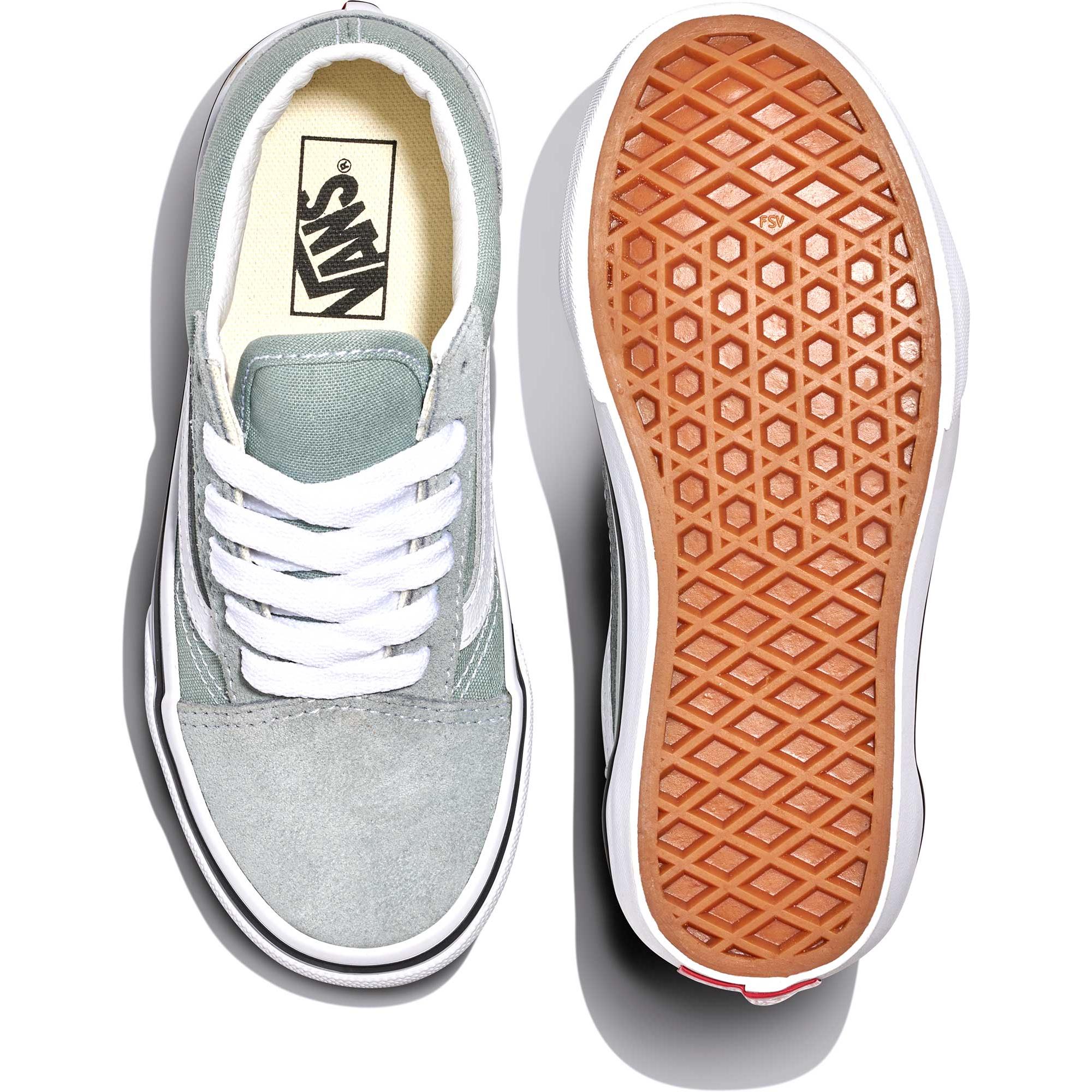 Детские повседневные туфли в стиле олдскул Vans, Grey — фото 3