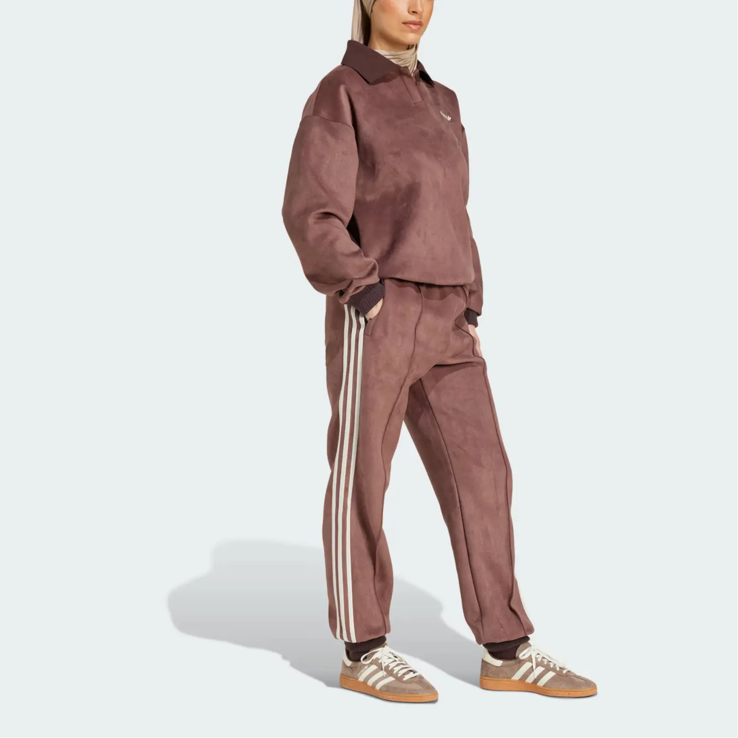 Спортивные брюки The First Track Adidas Originals, Темно-серый коричневый — фото 4