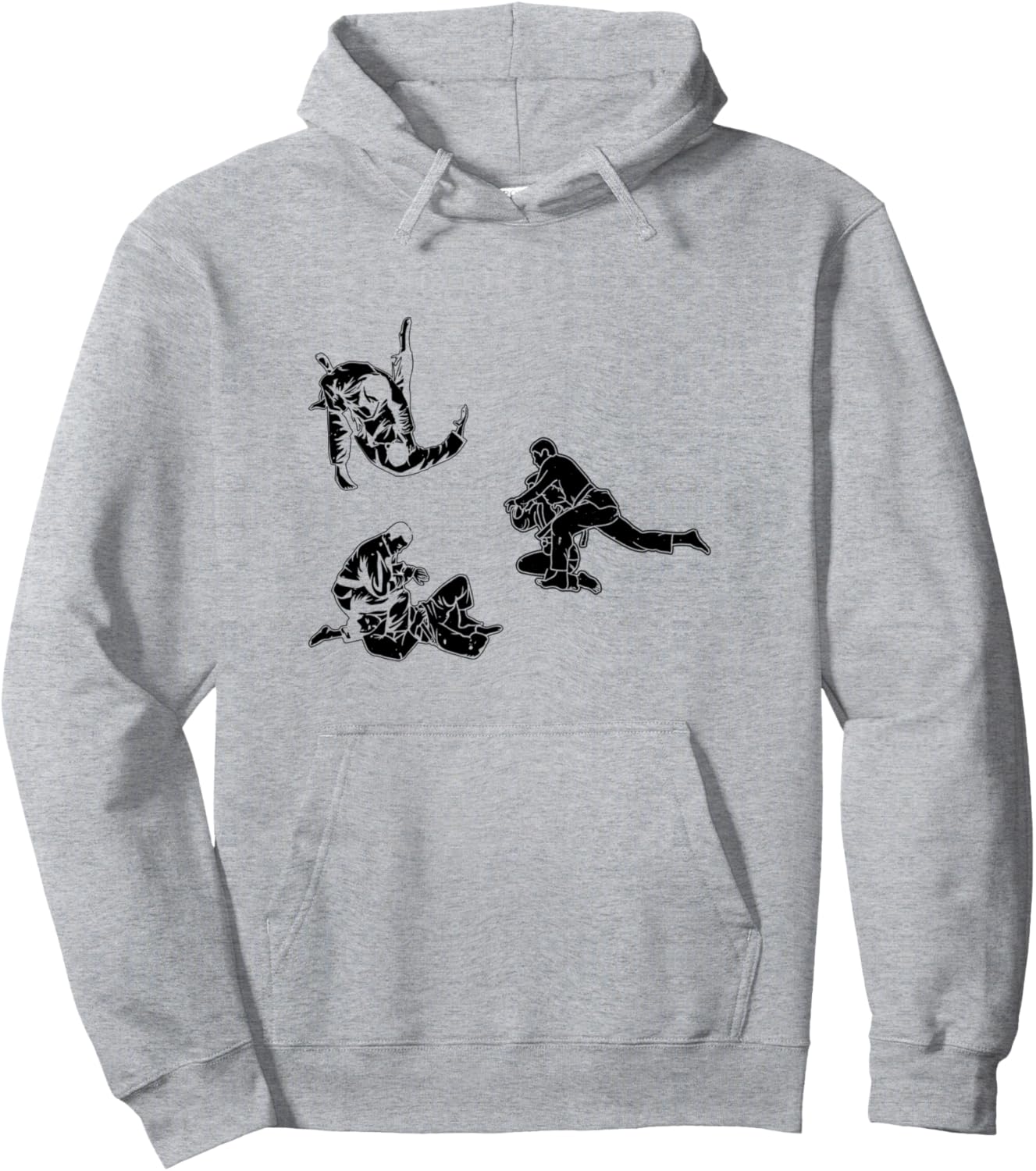 

Худи с силуэтом дзюдоиста Judoka Judo Fighter Judo Martial Arts, серый